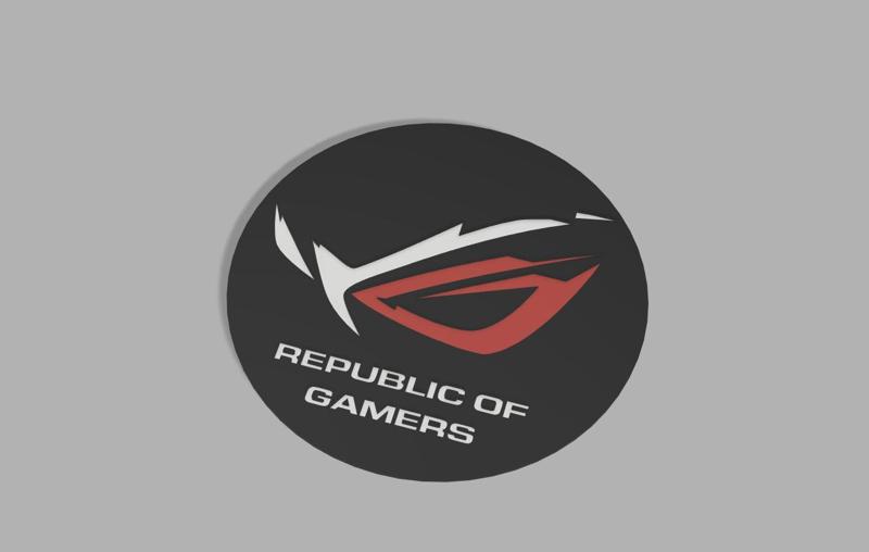 plate for asus rog wall decor frame