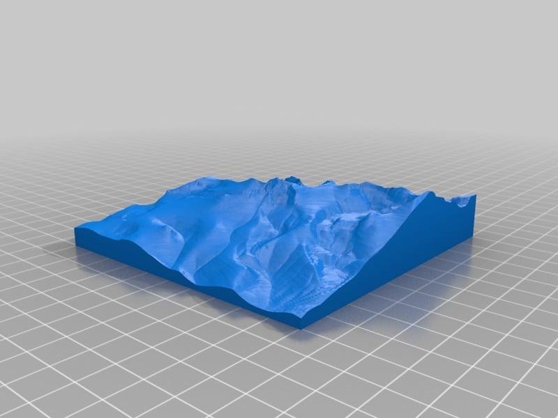 Yosemite's Mt Clark: 5km 1:50,000