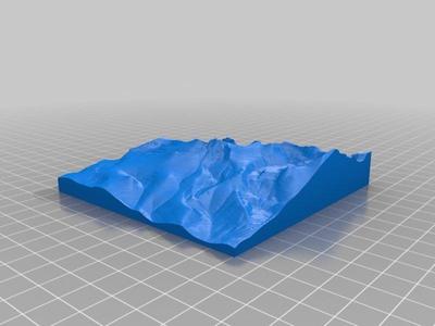 Yosemite's Mt Clark: 5km 1:50,000