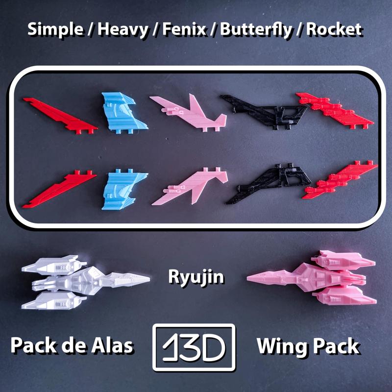 Pack of Wings for Airplane/Ship "Ryujin".