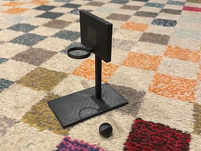 Basketball hoop and ball