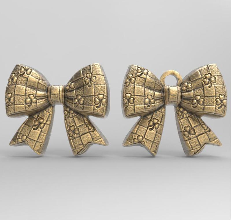 st patrick day ribbon bow decor 2