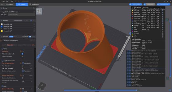 150mm inlet to dual 120mm fan exhaust.
