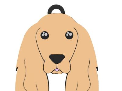 Cocker Spaniel Dog Keychain