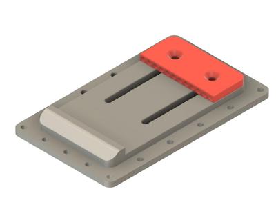 machine vise for holding plastic bricks (legos)