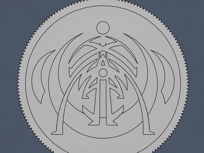 Mistborn/Stormlight Archive Symbol Mashup Coin