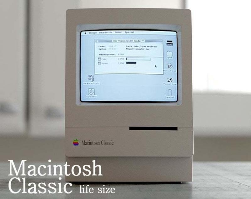 macintosh classic housing (life size)