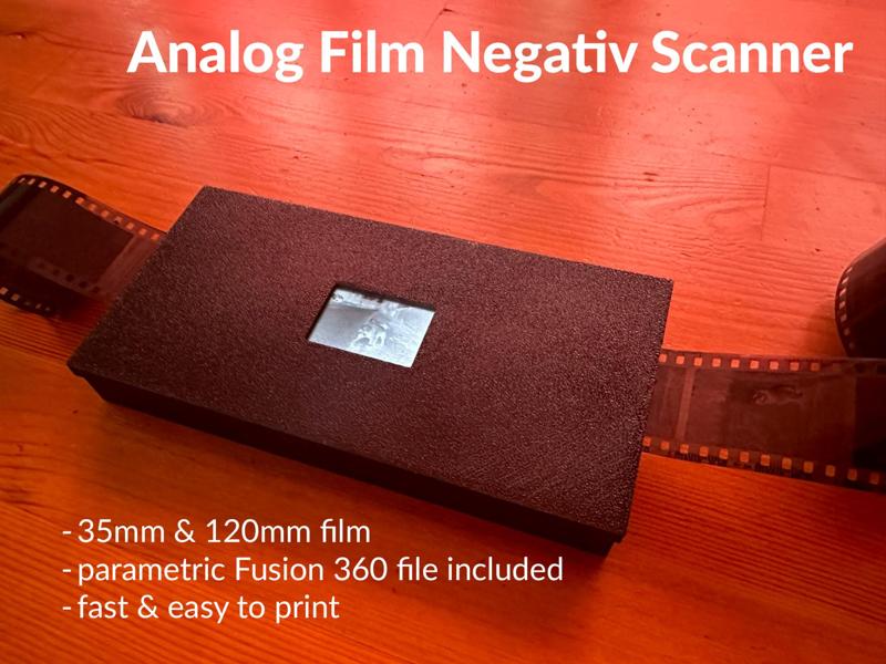 Analog Negativ Scanning Box for 35mm & 120mm Film