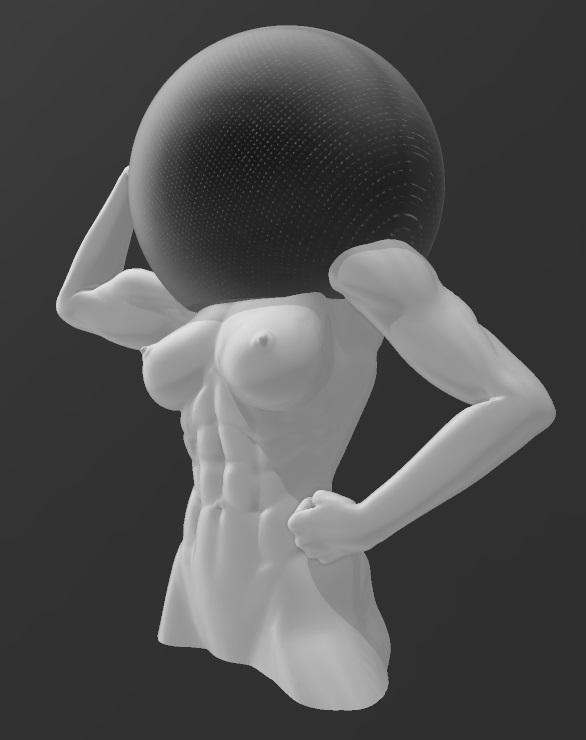 Suporte Alexa Echo Dot 4a e 5a Geração Girl Bodybuilding Gym Versão 2