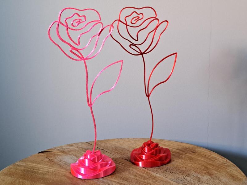 Love Rose ethereal statue oneline art decoration