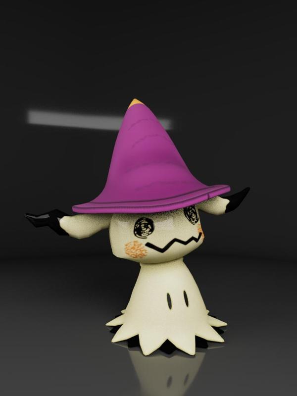 Haloween Mimikyu with a Witch Hat