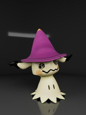 Haloween Mimikyu with a Witch Hat