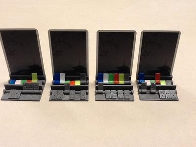 Hanabi card holder and marker