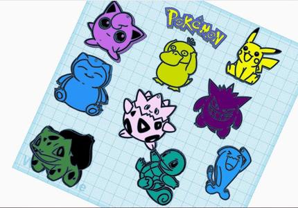 Pokémon keychain packs