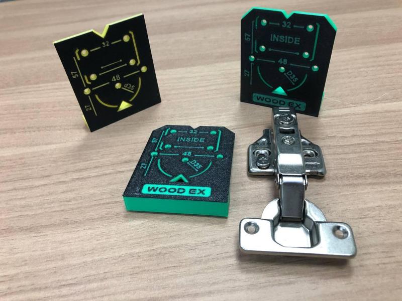 Cabinet Hinge Drilling Jig #wld