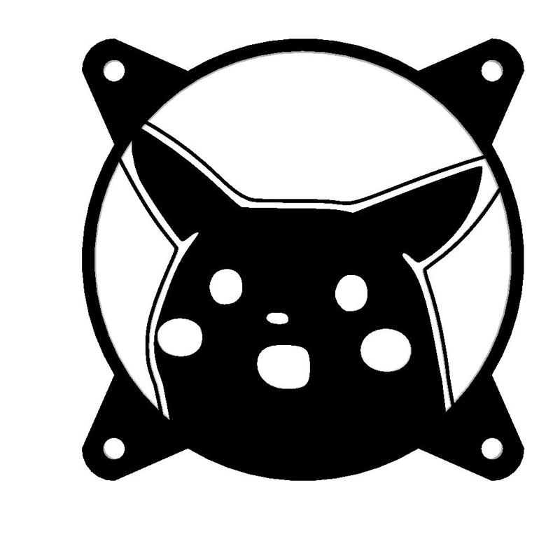 FAN COVER POKEMON PIKACHU MEME CUBIERTA DE VENTILADOR FAN GRILL 120MM