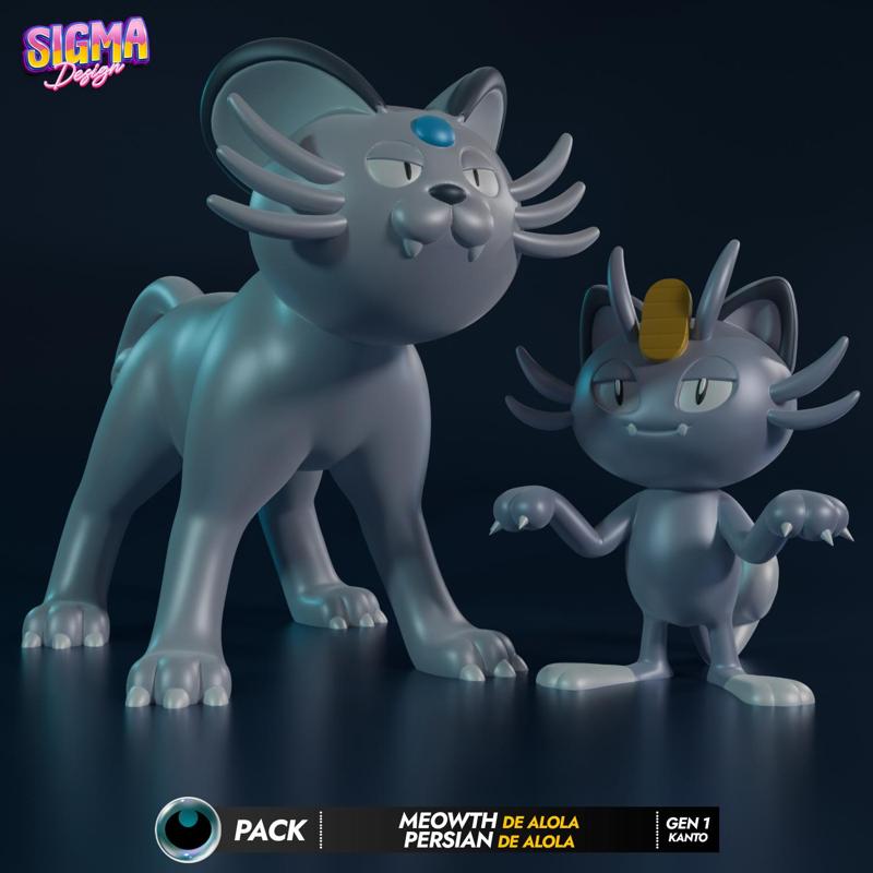 pack - Meowth de alola persian de alola