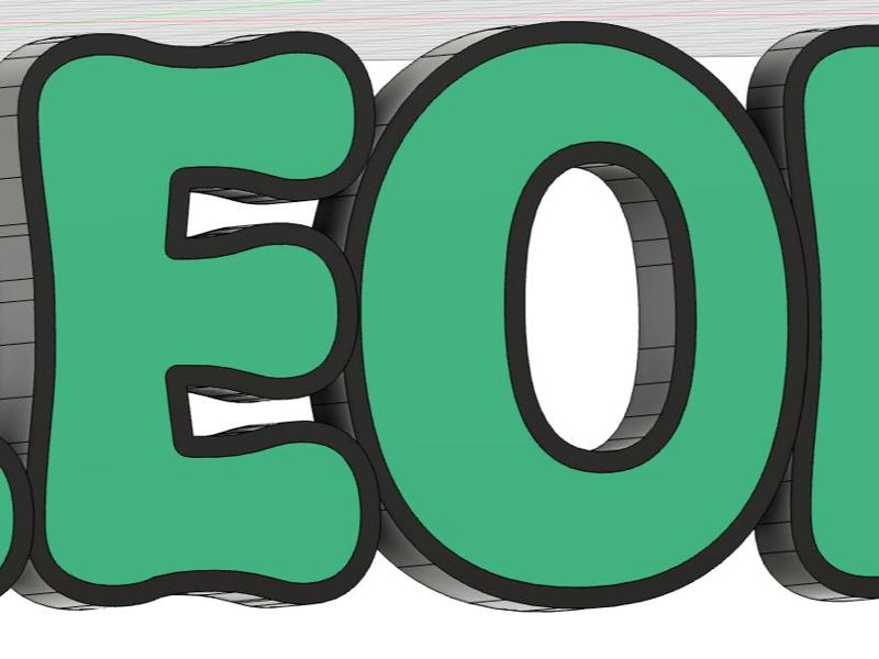 Name Lamp LEON Name Light 