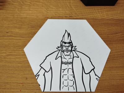 One Piece Hueforge Hexagon Franky