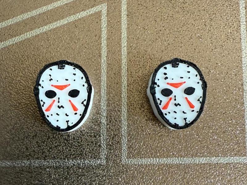 Jason Vorhees Mask Hoodie Drawstring Beads