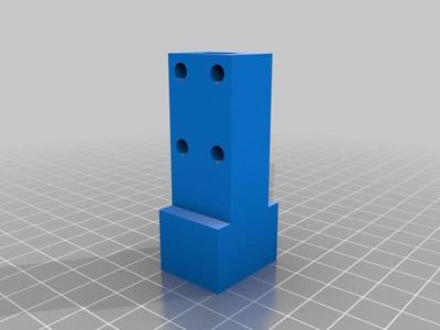 Mendel 18mm square nut trap for Z axis Trapizoidal rod