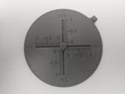 Analog trigonometric circle