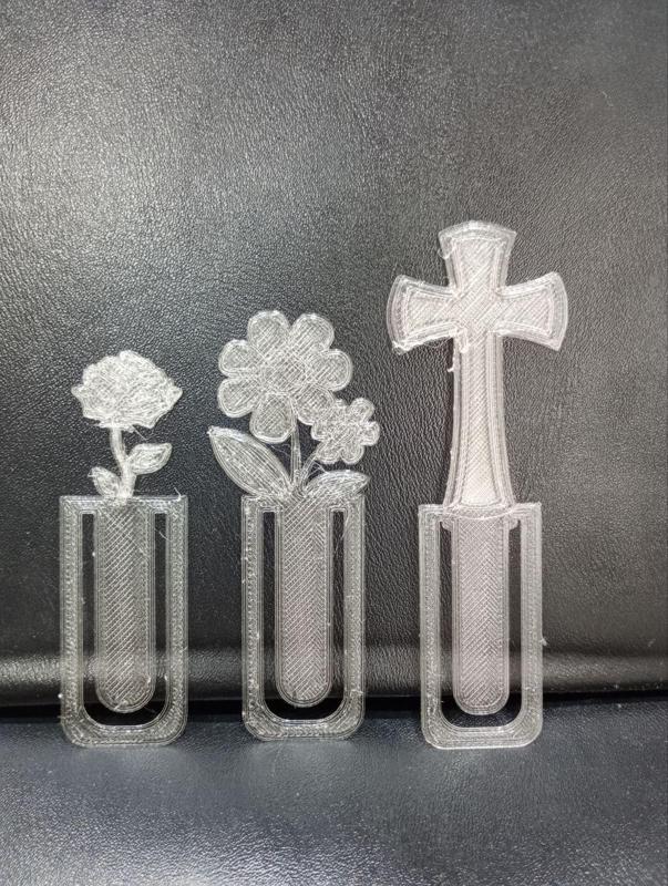 Pink, Daisy, Cross Bookmark