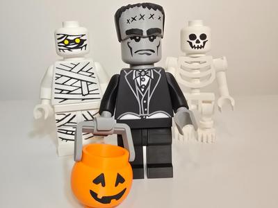 Big Brick Pumpkin Basket Halloween Trick or Treat