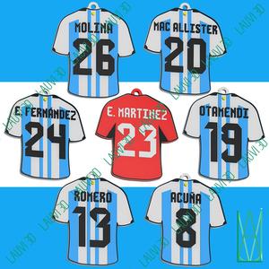 Argentina National Team Qatar 2022 Shirt Key Rings (Pack21)