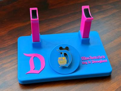 70th Anniversary Key to Disneyland & Pin Holder