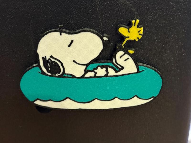 Bogg Bag Charm Snoopy and Woodstock on Float