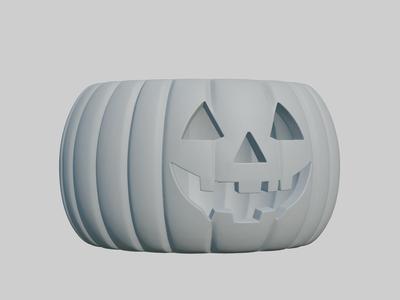 Realistic Pumpkin 3D Model Halloween Decor 