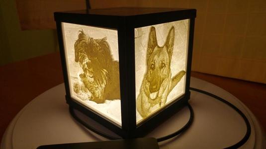 Litophane lamp