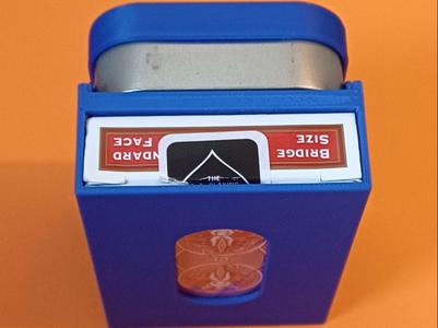 Holder For An Altoids Tin and Deck Of Cards