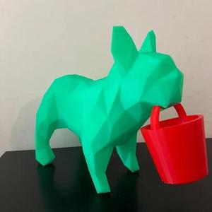 french bulldog with bucket (J)