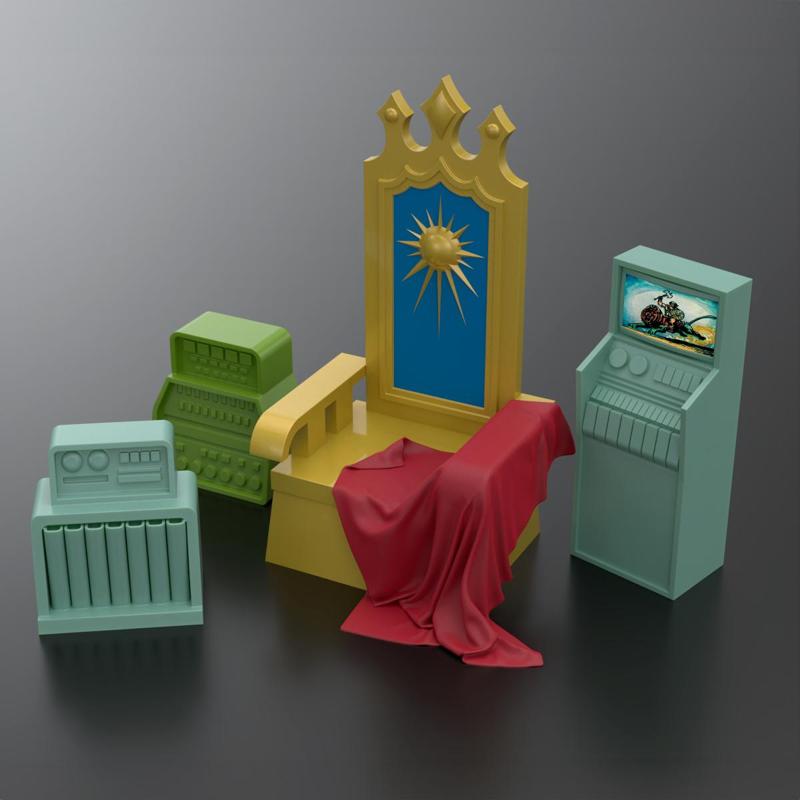 VINTAGE GRAYSKULL THRONE - MASTERS OF THE UNIVERSE - ORIGINS