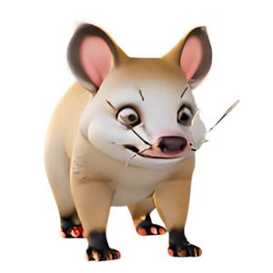 Charming Possum Figurine