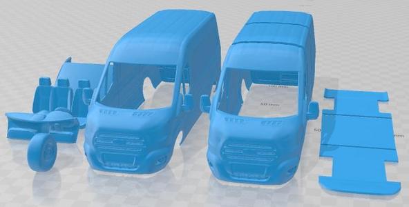 Ford Transit L4H3 Trend 2021 Printable Van