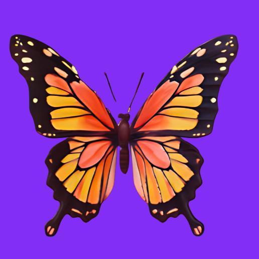 Orange and Yellow Butterfly