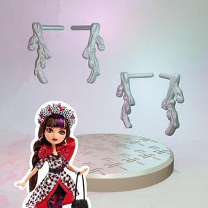 Ever After High Spring Unsprung Cerise Hood doll earrings replacement
