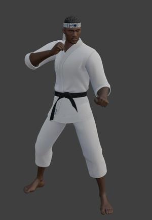 Dojo Keeper Fight Pose STL - Martial Arts Master 3D Print