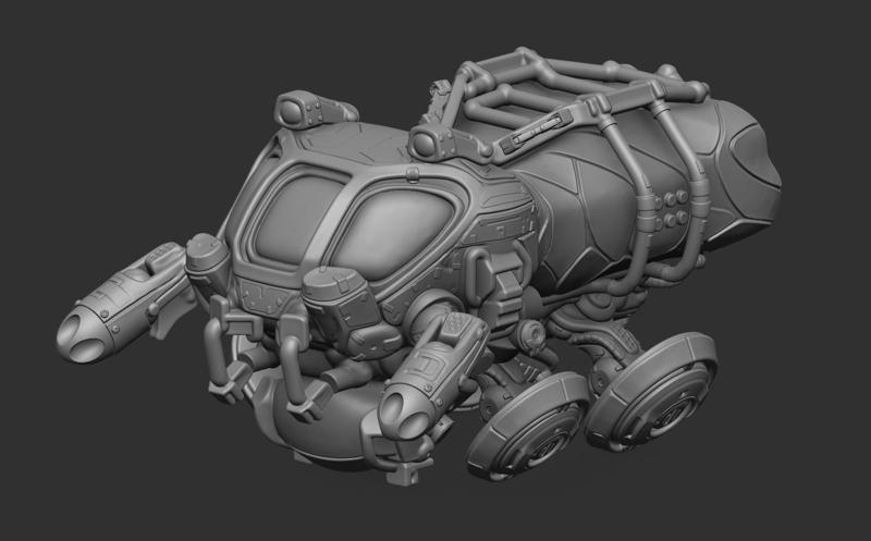 Sci-fi Vehicle Hovercraft