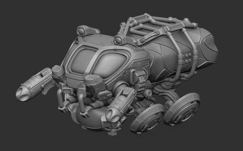 Sci-fi Vehicle Hovercraft