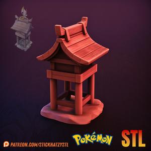 Celebi Shrine – STL Prop | Pokémon Diorama