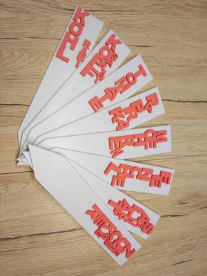 Vegetable and herb labels for the bed