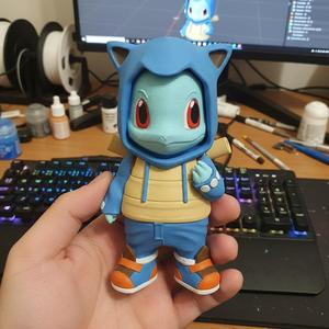Chibi Squirtle in a Hoodie - Pokémon Fan Art