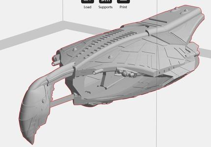 Romulan Knife Warbird - star trek starship