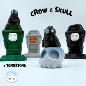 Crow & Skull + Tombstone Bundle