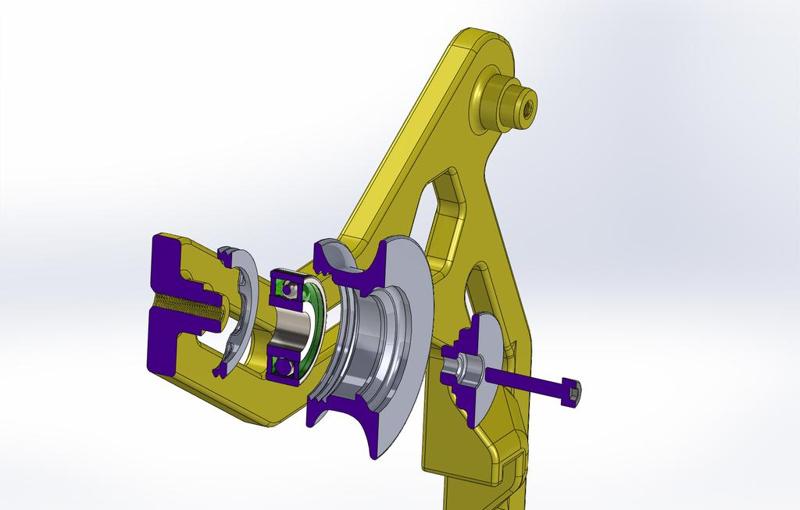 Front spool holder for Prusa i3 MK2