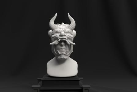 Oni Mask Bust